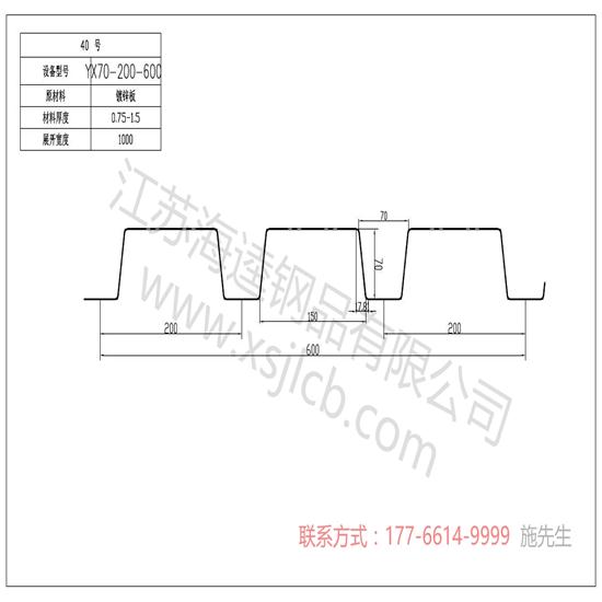 樓承板的生產技術